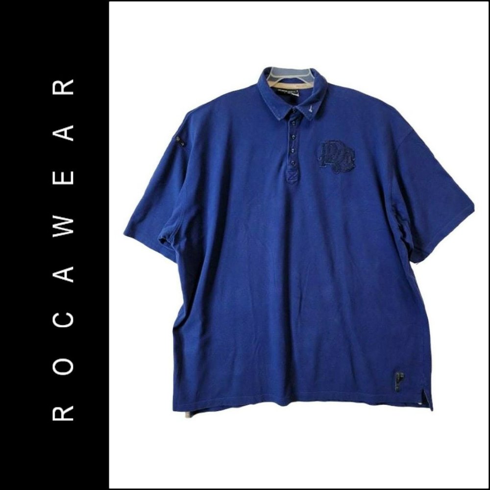 Rocawear Men's Short Sleeve Cotton Polo Shirt 6X